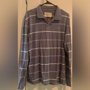 Men’s Aeropostale Striped Blue Shirt Size large